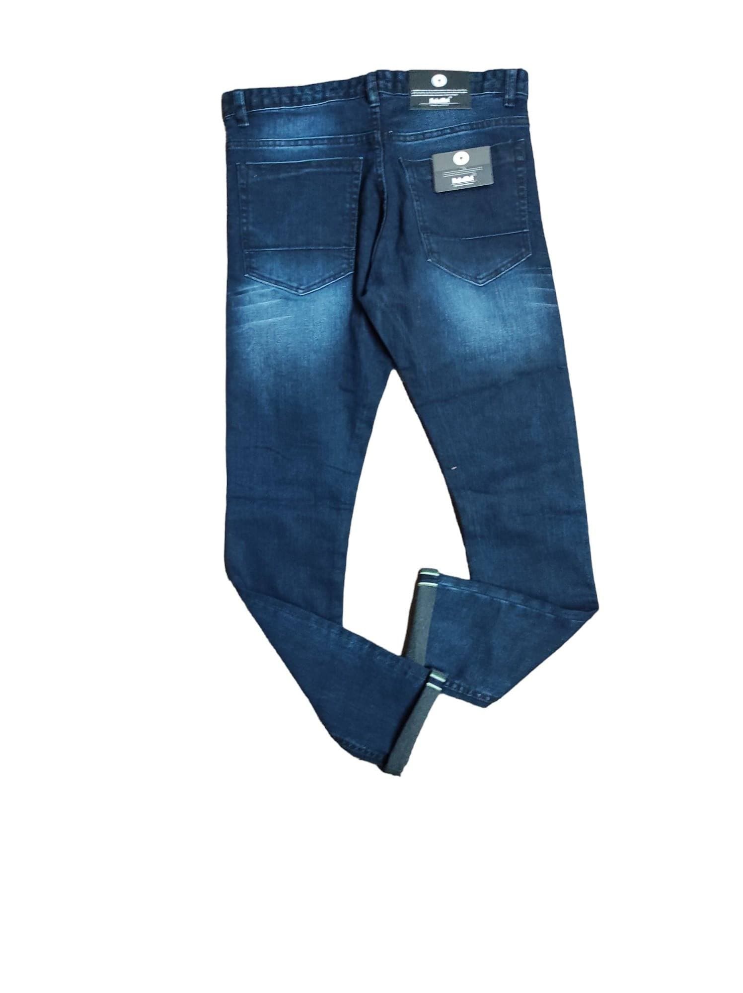 BahaMut Men Regular Fit Jeans - Art 22 (Wash 2) front view - 100% Woven Cotton Denim by DE VIBE